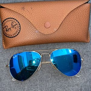 Ray ban aviator flash lense sunglasses